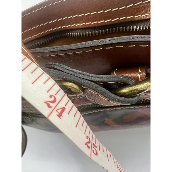 Patricia Nash Purse Floral Leather Brown Bag Poppy Spring Handbag Shoulder Tote - Picture 16 of 16